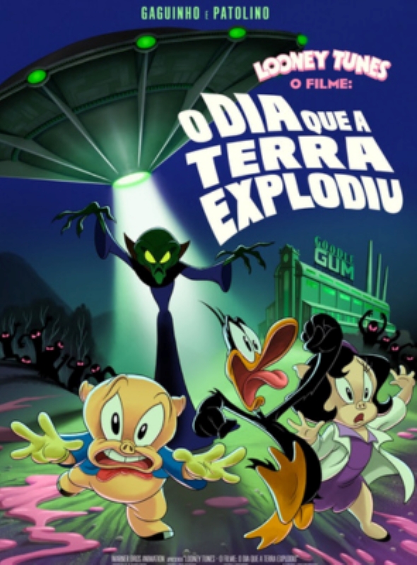 Cartaz do filme Looney Tunes: O Filme: O Dia Que a Terra Explodiu.