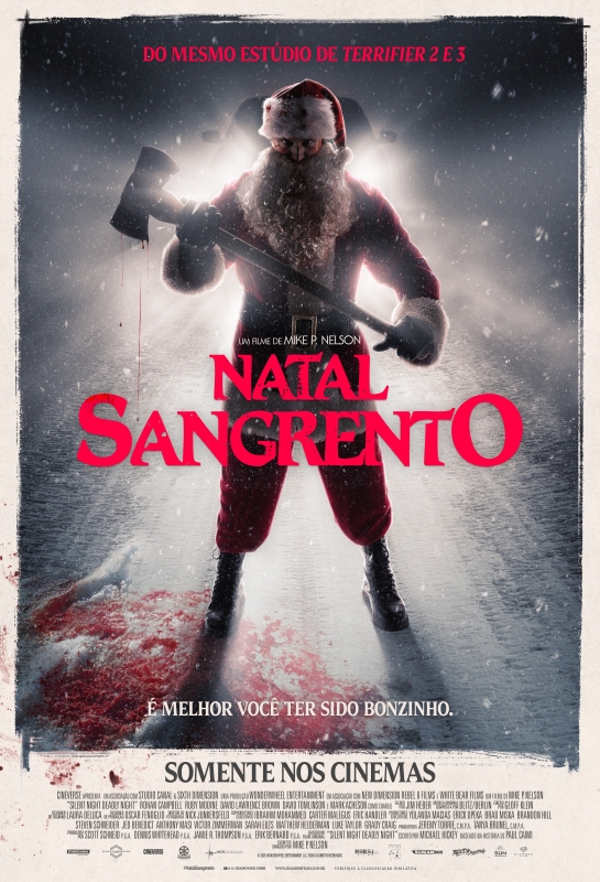 Cartaz de divulgação do filme Natal Sangrento.