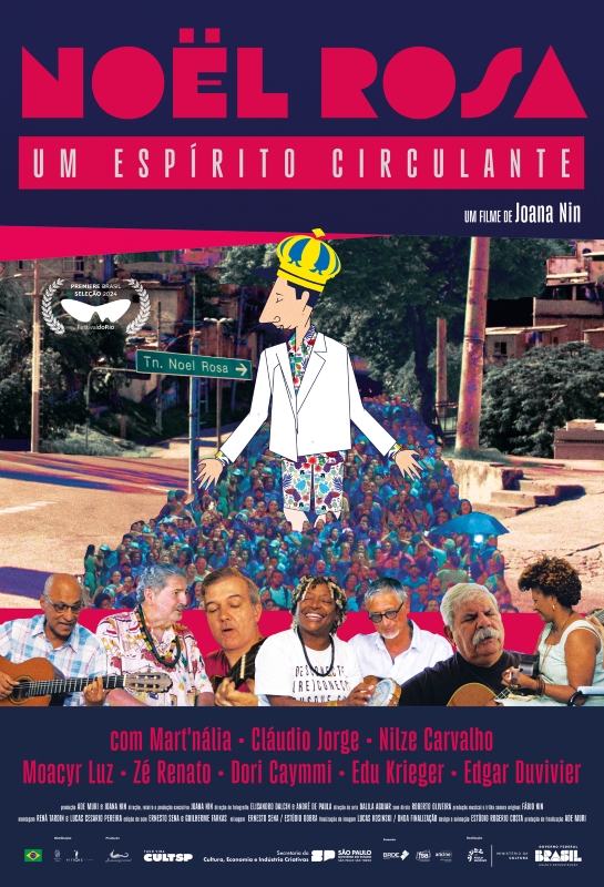 Cartaz de divulgação do filme Noel Rosa - Um espírito circulante.