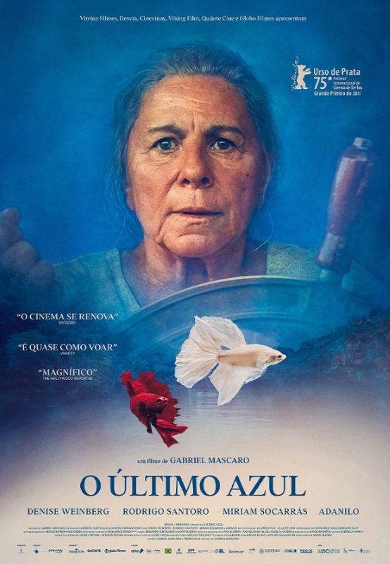 Cartaz de divulgação do filme O Último Azul.
Cartaz de divulgação do filme O Último Azul.